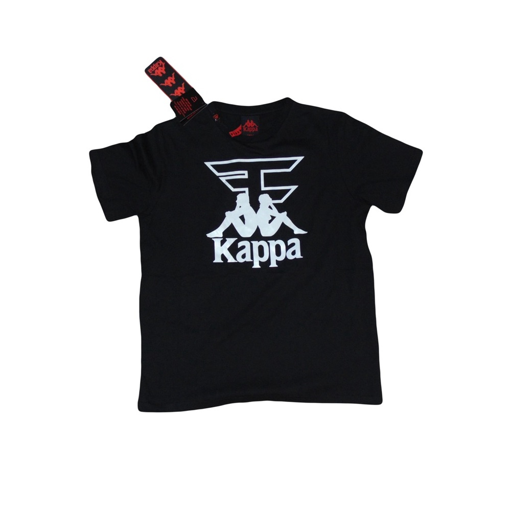 FaZe Clan x Kappa Black and White Logo Tee